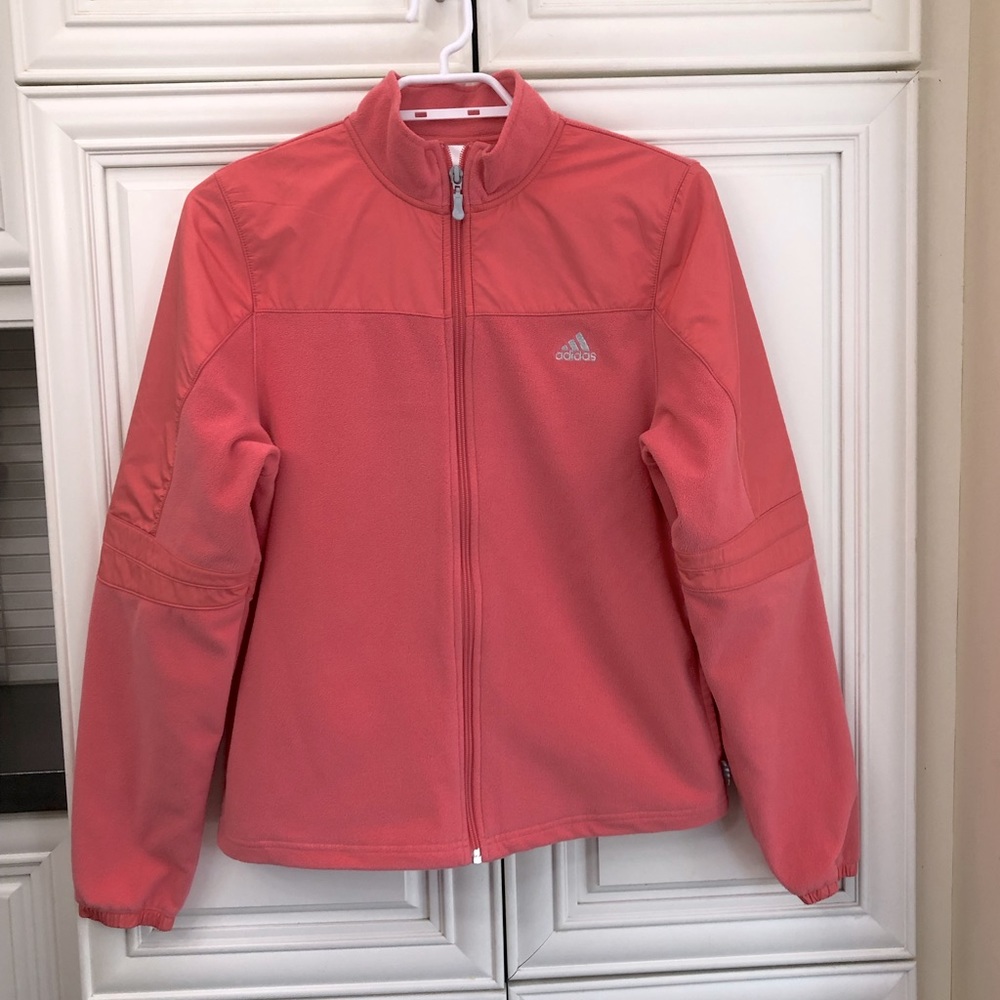 adidas almost vintage girls zip fleece jacket